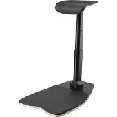 Deltaco Office Premium - Lærestol - ergonomisk - kurvet kant - polyuretanskum - svart