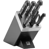 Zwilling Gourmet Selvslibende knivblok 7-dele, Sort