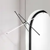 VIOKEF LED-pendellampe Sandy, lengde 90 cm, svart, metall