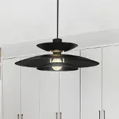 VIOKEF Hengelampe Nino, svart, Ø 45 cm, metall