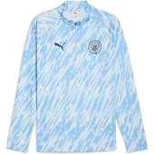 Puma Manchester City Pre-match Quarter-Zip Top Men, Sport, Silver Sky, S