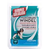 Simple Solution vaskbare hundebind/bleier - Str M, 1 Stk