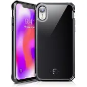 Itskins HYBRID GLASS APXP-IRIDM-BLCK deksel til iPhone XS Max, svart