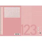 Hamelin Skolehæfte Bantex A5 kvadreret 5x5 mm rosa - (25 stk.)