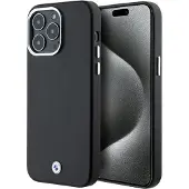 BMW Signature Wrapped Metal MagSafe-etui for iPhone 15 Pro - svart