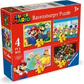 Ravensburger Puslespill Med 4 Super Mario-former