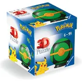 Ravensburger 3D Puzzle Ball Pokémon Pokéball Green 54pcs. 3D Puslespill