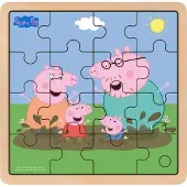 Barbo Toys Gurli Gris - Puslespill i tre - Mud play
