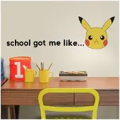 RoomMates Pokemon PIKACHU Faces Wallstickers