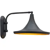 ROYALTECH Genish vegglampe, svart, bredde 30 cm, metall, E27