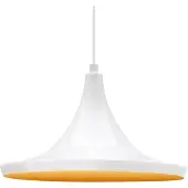 ROYALTECH Genisy hengelampe, hvit, Ø 31 cm, metall, E27