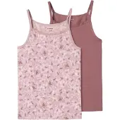 Name it Undertrøye - NkfStrap - Noos - 2-pack - Mauve Shadows - - 13-14 år (158-164) - Undertrøye