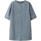 LMTD Kjole - NlfAmel - Medium+ Blue Denim - - 16 år (176) - Kjole