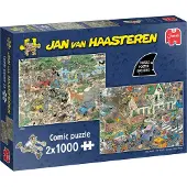 Jumbo Jan van Haasteren Safari & Storm Puslespill 2x1000 brikker