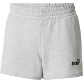 Puma ESS Small No. 1 Logo 4'' Shorts Women, Clothing, Light Gray Heather, XL