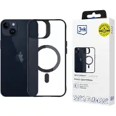 3mk Protection 3mk Satin Armor MagCase med MagSafe til iPhone 14 Plus – gjennomsiktig med svart ramme