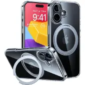 Torras Ostand Pro-etui for iPhone 16 Plus (gjennomsiktig)