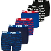 Puma Boys' Everyday Boxers, Clothing, Blue/Red/Black, 8