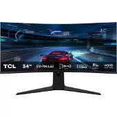 TCL 34r83q 34´´ Wqhd Va Qled 170hz Gaming-skjerm