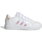 Adidas Sko - Grand Court 2.0 K - Hvit/Rosa - - 33 - Sko