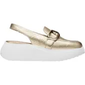 Wonders for woman. A-3624_5432_7285 Acalia golden leather pumps (37), 3 to 5 cm, Buckle, Casual