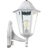 Eglo Utendørs vegglampe Navedo, hvit, høyde 42 cm, metall, sensor