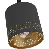 Eglo Taklampe Esteperra svart/gull 2 lyskilder