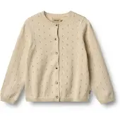 Wheat Strikket Cardigan Maia Sandshell (116 / 6 år)