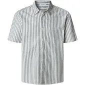Pepe Jeans for man. PM309077 Christopher shirt white (L), Casual, Cotton, Short sleeve