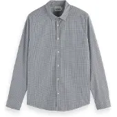 Scotch & Soda Micro Check Skjorte Med Lange Ermer