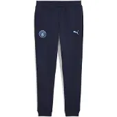 Puma Manchester City FtblEssentials Pants Youth, Clothing, Navy/Light Blue, 15-16Y