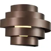QAZQA Moderne vegglampe bronse inkl. LED 3-trinns dimbar - Lines