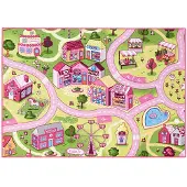 Rebel Leketeppe rosa tivoli 95 x 133 cm