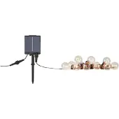 Markslöjd Lyslenke Suno, solenergi, USB, plast, 10 lyskilder, IP44
