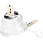 Feuerhand Burner with Wick for 276, Brenner med Veke, Hvit