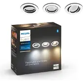 Philips Hue White Ambiance Milliskin Innfelt Spot (3-pakning)