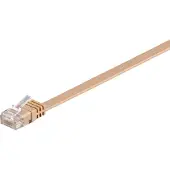 Goobay LAN CAT 6 UTP Flat - Brown - 5 meter