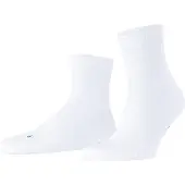 Falke Run Ribbet Sokk Hvit Størrelse