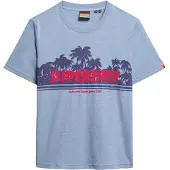 Superdry for woman. W1011616A Outdoor T-shirt blue (S), Casual, Cotton, Short sleeve