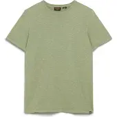 Superdry for man. M1011888A Flamed short-sleeved T-shirt with green round collar (M), Casual, Cotton, Short sleeve