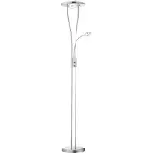 JUST LIGHT Helia LED-gulvlampe med leselampe, stål