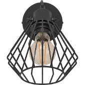 Eglo TABILLANO vegglampe E27 sort