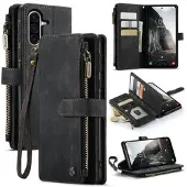 CASEME Samsung Galaxy A56 C30 Multifunksjonell Lommebok-deksel - Svart