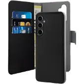 Puro Samsung Galaxy S23 FE 2-i-1 Magnetisk Lommebok-deksel - Svart
