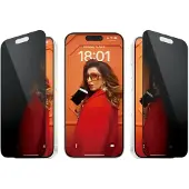 PanzerGlass | Ultra-Wide Fit - Skjermbeskyttelse for mobiltelefon - Privacy Edition | Apple iPhone 15 Pro
