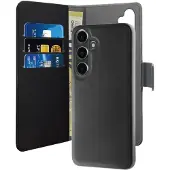 Puro Samsung Galaxy S24+ 2-i-1 Magnetisk Lommebok-deksel - Svart
