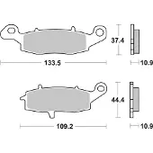 SBS P886-ls Sintrede Bremseklosser