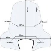 Givi 107a Piaggio/peugeot/belville/keeway/askoll/suzuki/sym Frontrute