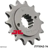JT Sprockets 520 Jtf1042.14 Steel Fremre Tannhjul
