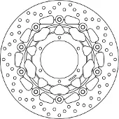 Brembo Oro 78b40824 Flytende Bremseskive
